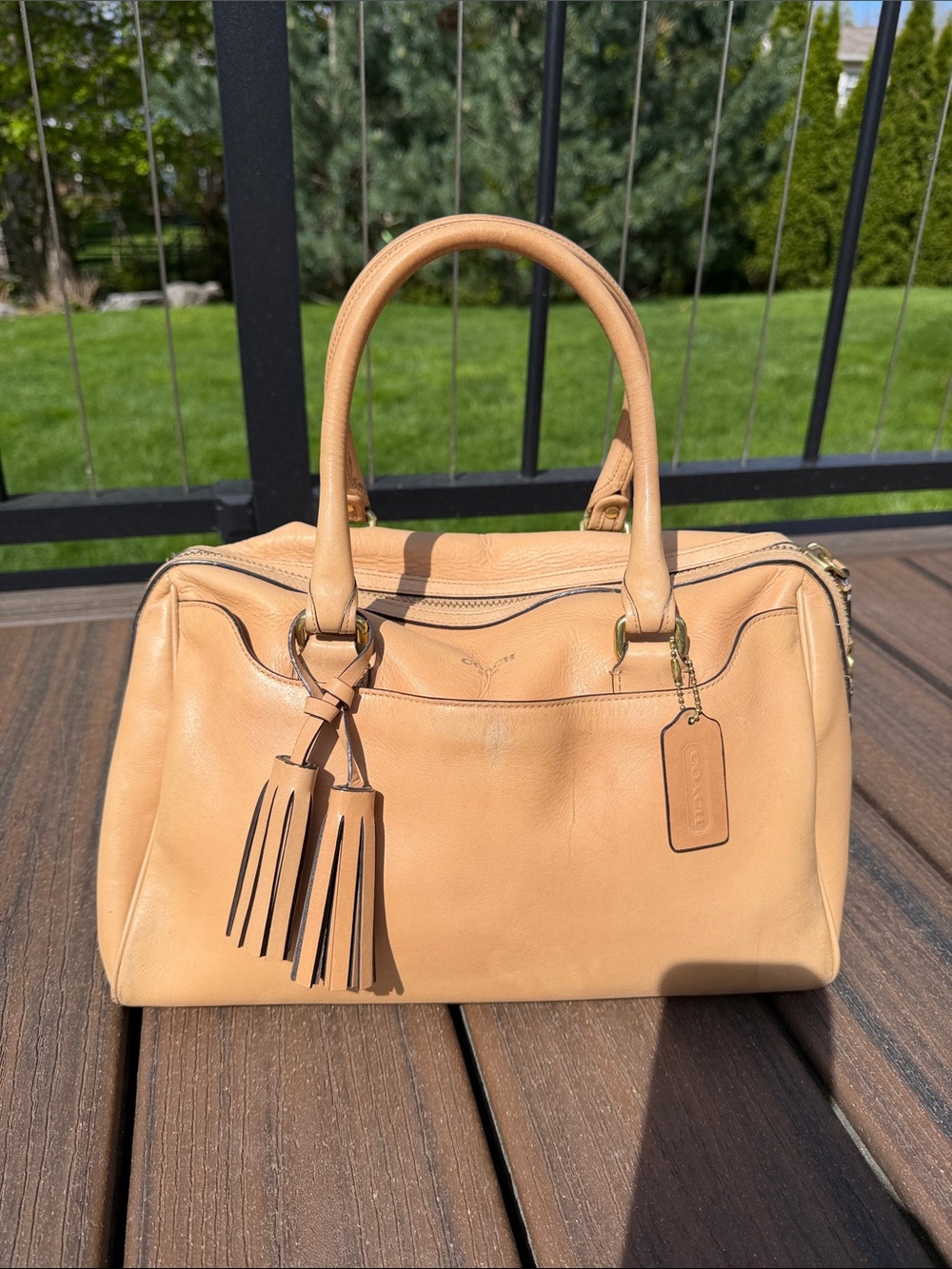 Coach leather legacy Haley satchel | vintage leather coach bag
